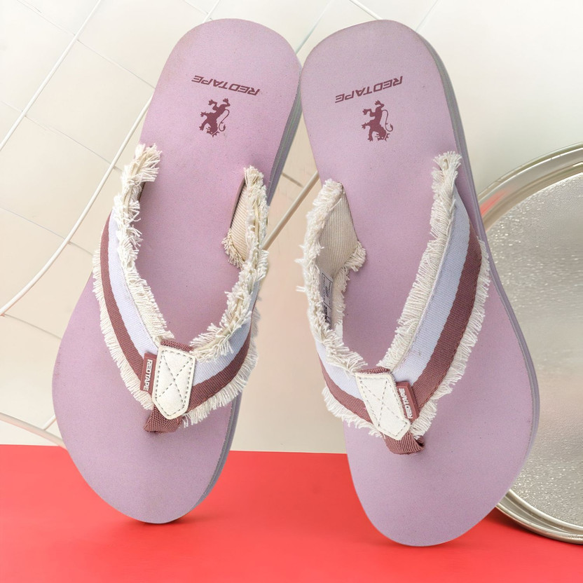 RED TAPE - Women Flip Flops  (Purple , 6)