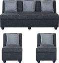 Bharat Lifestyle Delta Fabric 3 + 1 + 1 Sofa Set  (Dark Grey, DIY(Do-It-Yourself))