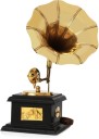 Fashion Bizz Antique Handmade Vintage Dummy Gramophone Decorative Showpiece  -  23 cm  (Brass, Gold)