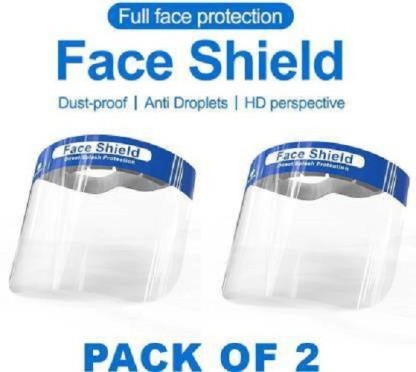 healventure Full Face Shield Mask Full Face Shield Mask - Eyes /Nose Protection Helmet Safety Visor (Size - Free Size) Safety Visor  (Size - FREE)