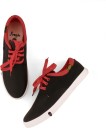 Sneakers For Men  (Red, Black)
