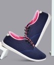Perfect Stylish Girls Casual Shoes Sneakers For Women  (Blue, Pink)