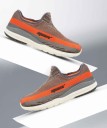 SM-304 Running Shoes For Men  (Orange, Grey)