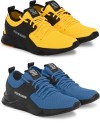 Exclusive Affordable Collection of Trendy & Stylish Sport Sneakers Shoes Running Shoes For Men  (Blue, Yellow)