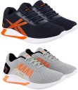 2 Combo Sneaker Shoes Sneakers For Men  (Blue, Grey)