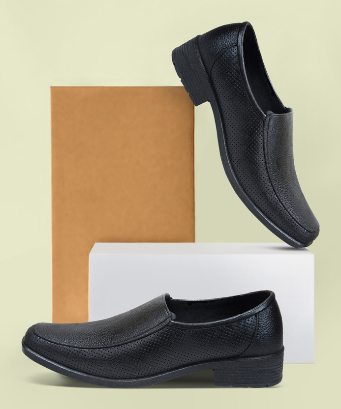 AJANTA - Casual PVC Waterproof Slip On For Men  (Black , 9)