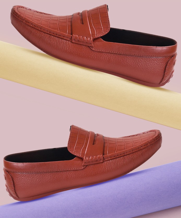 Loafers For Men  (Tan , 7)