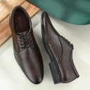 Synthetic Leather Formal Shoe's For Men  (Brown)