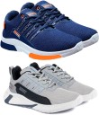 2 Combo Sneaker Shoes Sneakers For Men  (Grey, Blue)