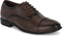 Men's Brown Synthetic Leather Lace-Up Formal Shoe Lace Up For Men  (Brown)
