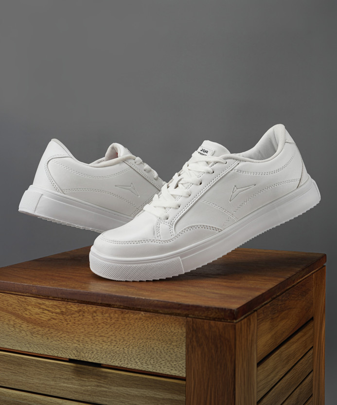 JQR - STYLE-001 Sneakers For Men  (White , 7)