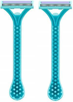 AMEYMAX Women's Razor Blade Hair Removal Disposable blades 2 PC Stainless Blade Wet Use Shaving Razor  (Pack of 2)