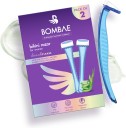 Bombae Reusable Bikini Razor for Women | Aloe & Vitamin E Infused Blades  (Pack of 2)