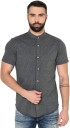 Men Regular Fit Solid Button Down Collar Casual Shirt