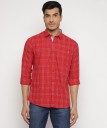 Men Slim Fit Checkered Spread Collar Casual Shirt