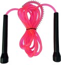 Manogyam WEIGHT LOSS PROGRAM Men & Women - With thin handle Speed Skipping Rope Freestyle Skipping Rope  (Pink, Length: 270 cm)