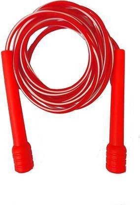 KNK Exclusive Pencil Skipping Rope For Men Women Weight Loss Rope Speed Skipping Rope Speed Skipping Rope  (Red, Length: 254 cm)