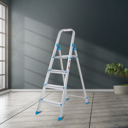 Bathla Smart Buy 4 Step Aluminium Ladder( BSB4SL)  (With Platform)