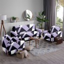 Flipkart SmartBuy Polyester Abstract Sofa Cover  (Purple Pack of 3)