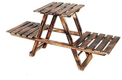 ONLINECRAFTS wooden stool Stool  (Brown, Pre-assembled)