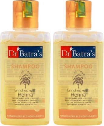 Dr. Batra's Shampoo Enriched With Henna (200 ML) Pack of 2  (400 ml)