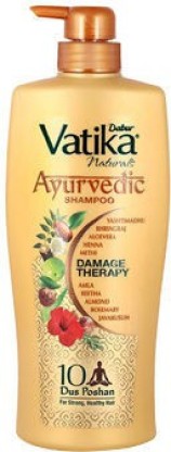 Dabur Vatika Ayurvedic Shampoo, Power of Dus Poshan for 10 Hair Problem  (640)