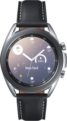 SAMSUNG Galaxy Watch 3 41 mm Smartwatch  (Black Strap, Regular)