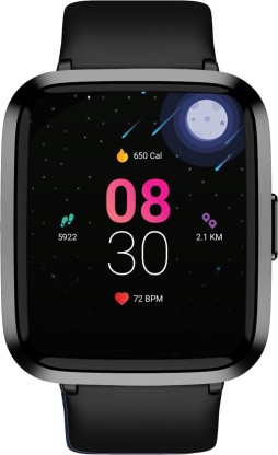 boAt Storm 1.3" CurvedDisplay Smartwatch  (Black Strap, Regular)