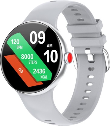 Fire-Boltt Ultron AMOLED 390 x 390 Ultra-Wide Smartwatch  (Grey Strap, Free Size)