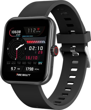 Fire-Boltt AI 1.7 inch BT Calling, Voice Assistant Smartwatch  (Black Strap, Free Size)