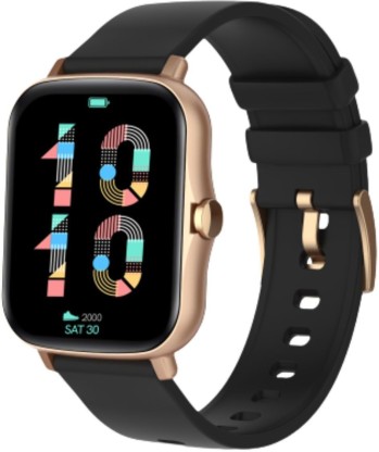 Pebble Cosmos Pro Smartwatch  (Black, Gold Strap, Regular)