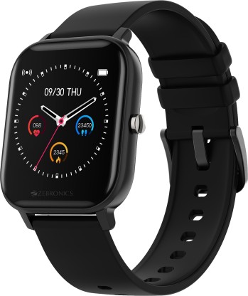 ZEBRONICS ZEB-FIT920CH Smartwatch  (Black Strap, Regular)