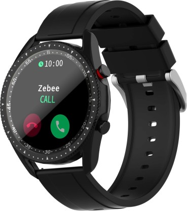ZEBRONICS Zeb-Fit4220CH Smartwatch  (Black Strap, size Free size)
