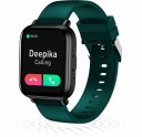GIONEE Ufit 6 Bluetooth Calling Metallic Frame Smartwatch  (Teal Green Strap, Free Size)