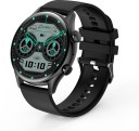 Pebble Cosmos luxe 1.36" AMOLED Always-on Display Bluetooth calling Smartwatch  (Matte Black Strap, Regular)