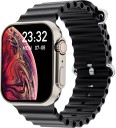 Gizmore Vogue 1.95 AOD 600 NITS | 320 X 385 PX HD Display Bluetooth Calling Smartwatch  (Black Strap, Free Size)