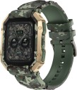 Fire-Boltt Cobra 1.78" AMOLED Army Grade Build, Bluetooth Calling with 123 Sports Modes. Smartwatch  (Dark Green, Camo Green Strap, Free Size)