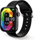 Gizmore GizFit CLOUD 1.85 IPS Large Display | AI Voice Assistant | Bluetooth Calling Smartwatch  (Black Strap, Free Size)