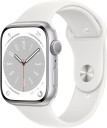 APPLE Watch Series 8 GPS with ECG app, Temperature sensor, IPX6, Fall/Crash Detection  (White Strap, Regular)