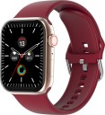 Gizmore GizFit PLASMA Bluetooth Calling Smartwatch | 1.9 Inch HD Display | 550 NITS Smartwatch  (Burgundy Strap, Regular)