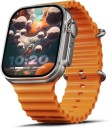 Boult Crown 1.95'' Screen, BT Calling, Working Crown, Zinc Alloy Frame, 900 Nits, SpO2 Smartwatch  (Orange Strap, Free Size)