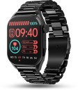 Pebble Vogue 1.96" Amoled Always On Display,Magnetic Strap, BT Calling, Rotating Crown Smartwatch  (Obsidian Black Strap, Free Size)