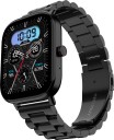 Fire-Boltt Starlight 2.01'' HD Display Smart Watch Bluetooth Calling Stainless Steel Luxury Smartwatch  (Black Strap, Free Size)