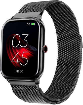 beatXP Marv Neo 1.85'' HD Display with BT Calling, Metal Body Health Tracking & IP68 Smartwatch  (Copper Black Strap, Free Size)