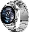 Noise Mettle 1.4'' display, Stainless Steel finish with Metal Strap, Bluetooth Calling Smartwatch  (Silver Strap, Regular)