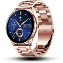 Pebble Cosmos Bold Pro 1.39" Luxury Metal Smartwatch with HD Display, Bluetooth Calling Smartwatch  (Gold Strap, Free Size)