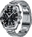 alt Regal, 1.28" Single Chip Bluetooth Calling 300 Watchfaces Stainless Steel Luxury Smartwatch  (Silver Premium Strap, Free Size)