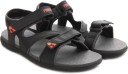 Men Elego Black Sports Sandal