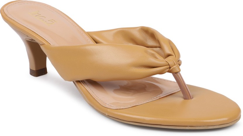 Women Heels Sandal  (Beige , 4)