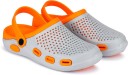 Men Orange Clogs Sandal